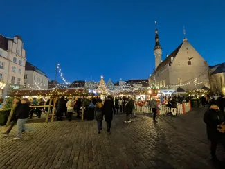 今年のタリンのクリスマスマーケット
