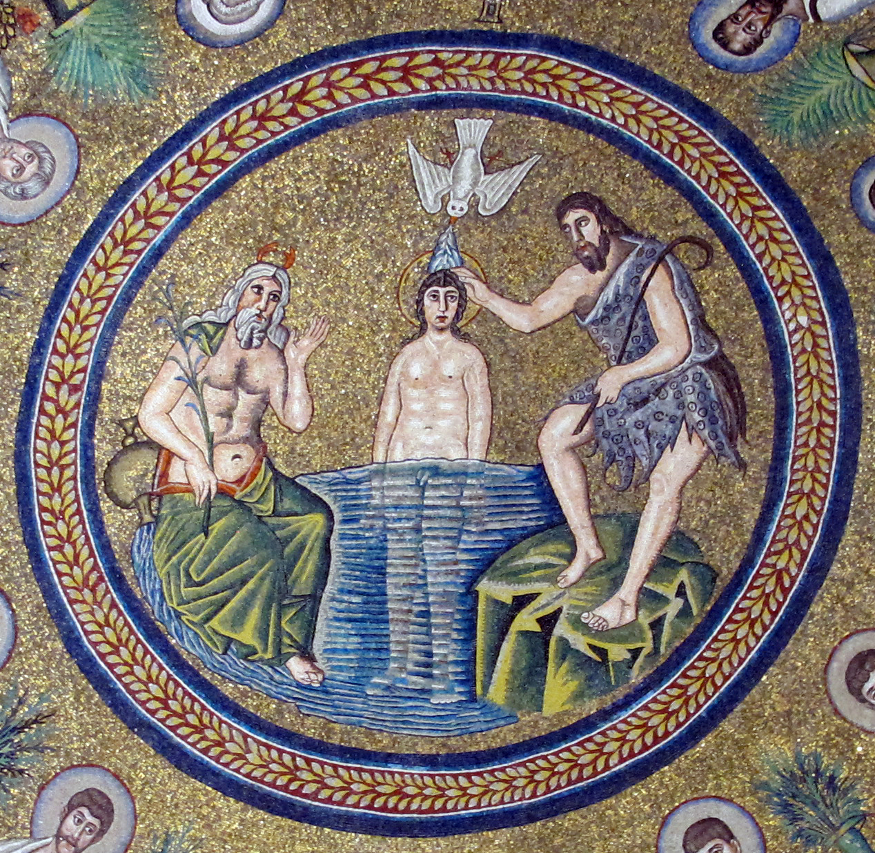 Arian Baptistry, Ravenna, 6th-century mosaic