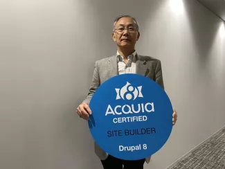 アクイア認定サイトビルダー – Drupal 8 Completed 記念写真