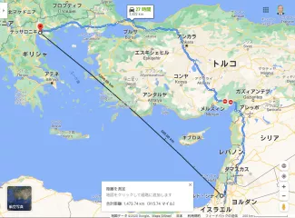 オールド・シティ-から-ギリシャ-テッサロニキ-Google-マップ