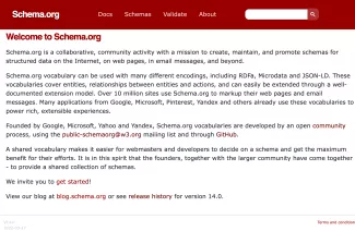 schema.org front page