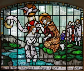 St John the Baptist, Crondall Street, Hoxton - Stained glass window