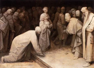 Pieter Brueghel the Elder: Christ and the Woman Taken in Adultery
