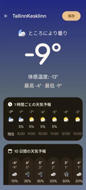 11月27日の天気